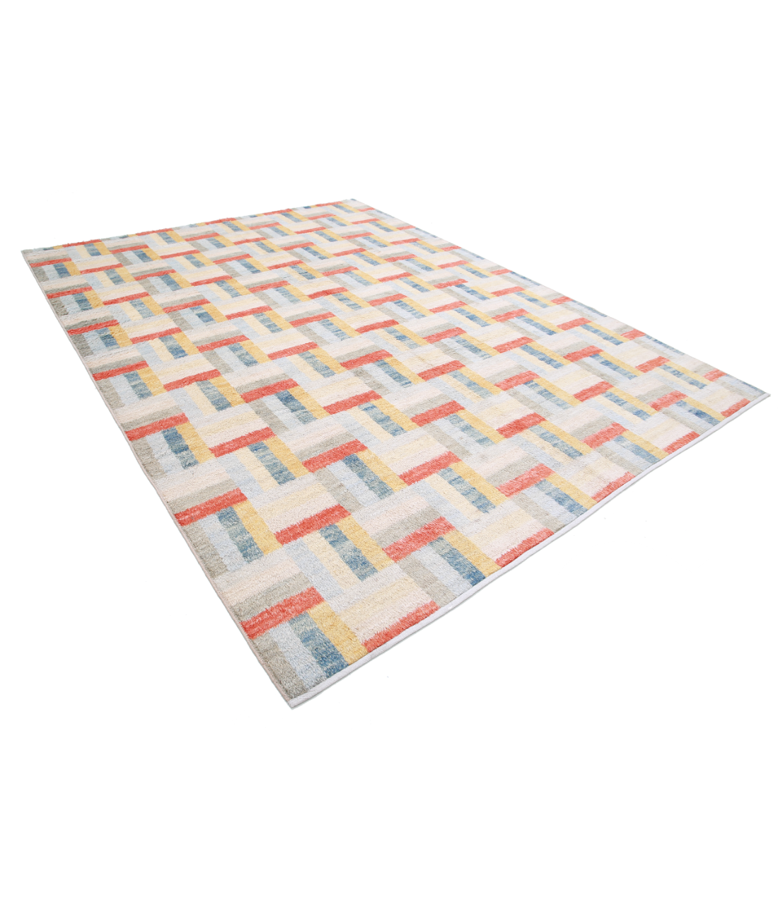 Moroccan 9'1'' X 12'2'' Hand-Knotted Wool Rug 9'1'' x 12'2'' (273 X 365) / Multi / Multi