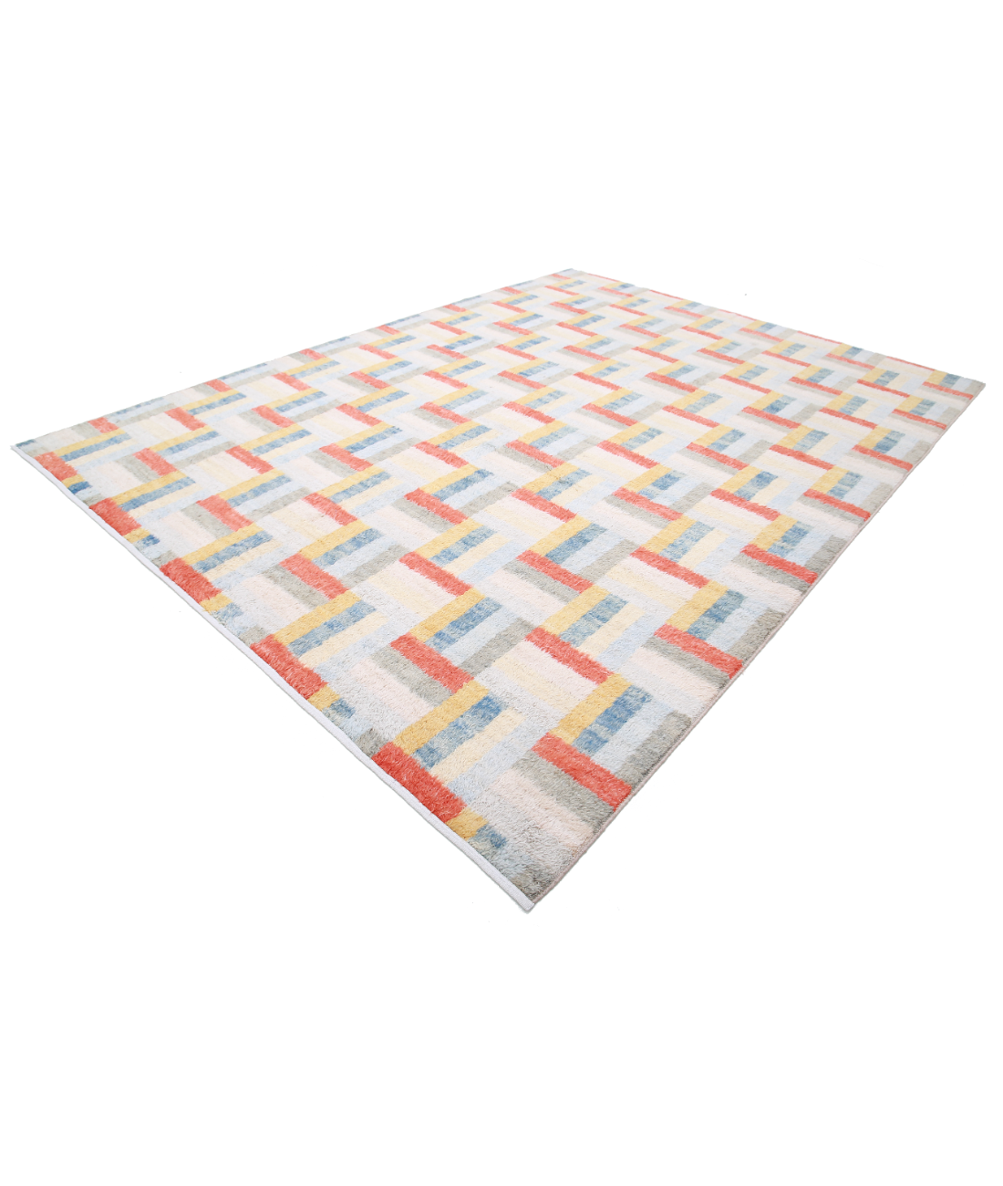 Moroccan 9'1'' X 12'2'' Hand-Knotted Wool Rug 9'1'' x 12'2'' (273 X 365) / Multi / Multi