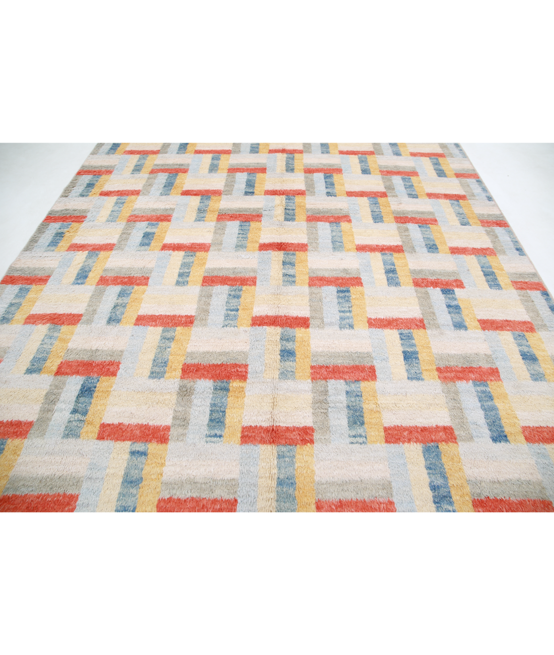 Moroccan 9'1'' X 12'2'' Hand-Knotted Wool Rug 9'1'' x 12'2'' (273 X 365) / Multi / Multi