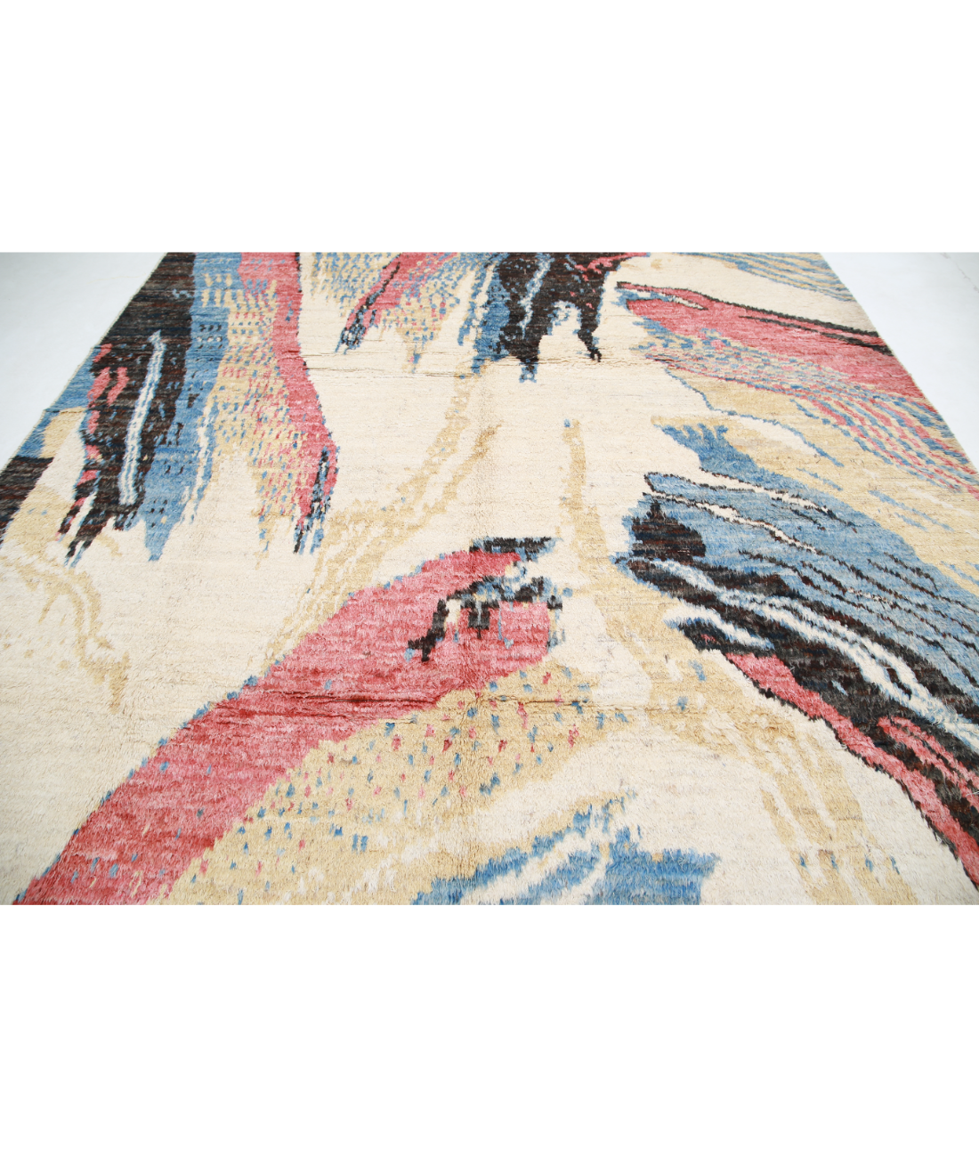 Moroccan 10'0'' X 12'6'' Hand-Knotted Wool Rug 10'0'' x 12'6'' (300 X 375) / Multi / Multi
