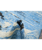 Moroccan 6'3'' X 9'8'' Hand-Knotted Wool Rug 6'3'' x 9'8'' (188 X 290) / Blue / Blue