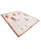 Moroccan 8'2'' X 10'0'' Hand-Knotted Wool Rug 8'2'' x 10'0'' (245 X 300) / Grey / Rust