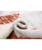 Moroccan 8'2'' X 10'0'' Hand-Knotted Wool Rug 8'2'' x 10'0'' (245 X 300) / Grey / Rust
