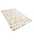 Moroccan 4'11'' X 7'8'' Hand-Knotted Wool Rug 4'11'' x 7'8'' (148 X 230) / Ivory / Blue