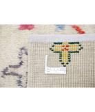Moroccan 4'11'' X 7'8'' Hand-Knotted Wool Rug 4'11'' x 7'8'' (148 X 230) / Ivory / Blue