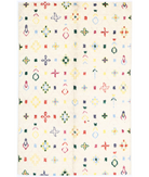 Moroccan 4'11'' X 7'8'' Hand-Knotted Wool Rug 4'11'' x 7'8'' (148 X 230) / Ivory / Blue