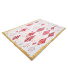 Moroccan 6'2'' X 9'1'' Hand-Knotted Wool Rug 6'2'' x 9'1'' (185 X 273) / Blue / Taupe