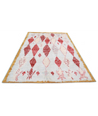 Moroccan 6'2'' X 9'1'' Hand-Knotted Wool Rug 6'2'' x 9'1'' (185 X 273) / Blue / Taupe
