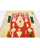 Moroccan 5'1'' X 7'0'' Hand-Knotted Wool Rug 5'1'' x 7'0'' (153 X 210) / Ivory / Gold