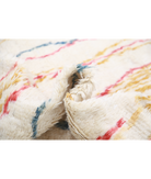 Moroccan 5'0'' X 7'3'' Hand-Knotted Wool Rug 5'0'' x 7'3'' (150 X 218) / Ivory / Red