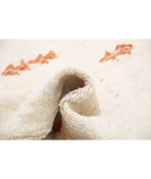 Moroccan 5'2'' X 7'10'' Hand-Knotted Wool Rug 5'2'' x 7'10'' (155 X 235) / Ivory / Red