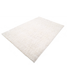 Moroccan 6'0'' X 9'0'' Hand-Knotted Wool Rug 6'0'' x 9'0'' (180 X 270) / Ivory / Taupe