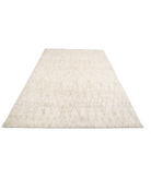 Moroccan 6'0'' X 9'0'' Hand-Knotted Wool Rug 6'0'' x 9'0'' (180 X 270) / Ivory / Taupe