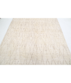 Moroccan 6'0'' X 9'0'' Hand-Knotted Wool Rug 6'0'' x 9'0'' (180 X 270) / Ivory / Taupe