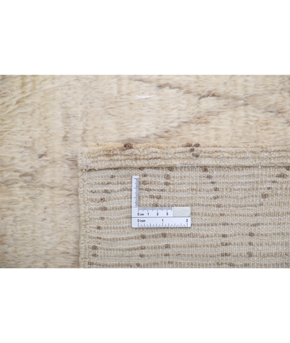 Moroccan 6'0'' X 9'0'' Hand-Knotted Wool Rug 6'0'' x 9'0'' (180 X 270) / Ivory / Taupe