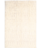 Moroccan 6'0'' X 9'0'' Hand-Knotted Wool Rug 6'0'' x 9'0'' (180 X 270) / Ivory / Taupe