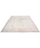 Moroccan 8'6'' X 9'9'' Hand-Knotted Wool Rug 8'6'' x 9'9'' (255 X 293) / Ivory / Red