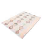 Moroccan 4'2'' X 5'9'' Hand-Knotted Wool Rug 4'2'' x 5'9'' (125 X 173) / Blue / Brown