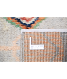 Moroccan 4'2'' X 5'9'' Hand-Knotted Wool Rug 4'2'' x 5'9'' (125 X 173) / Blue / Brown