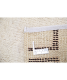 Moroccan 3'10'' X 5'8'' Hand-Knotted Wool Rug 3'10'' x 5'8'' (115 X 170) / Ivory / Brown
