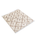 Moroccan 2'7'' X 2'10'' Hand-Knotted Wool Rug 2'7'' x 2'10'' (78 X 85) / Ivory / Taupe