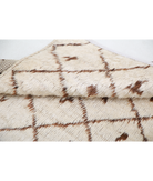 Moroccan 2'7'' X 2'10'' Hand-Knotted Wool Rug 2'7'' x 2'10'' (78 X 85) / Ivory / Taupe