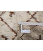 Moroccan 2'7'' X 2'10'' Hand-Knotted Wool Rug 2'7'' x 2'10'' (78 X 85) / Ivory / Taupe