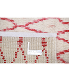 Moroccan 2'11'' X 11'3'' Hand-Knotted Wool Rug 2'11'' x 11'3'' (88 X 338) / Ivory / Red