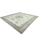 Moroccan 14'11'' X 16'1'' Hand-Knotted Wool Rug 14'11'' x 16'1'' (448 X 483) / Ivory / Grey