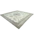 Moroccan 14'11'' X 16'1'' Hand-Knotted Wool Rug 14'11'' x 16'1'' (448 X 483) / Ivory / Grey