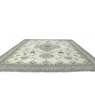 Moroccan 14'11'' X 16'1'' Hand-Knotted Wool Rug 14'11'' x 16'1'' (448 X 483) / Ivory / Grey