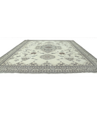Moroccan 14'11'' X 16'1'' Hand-Knotted Wool Rug 14'11'' x 16'1'' (448 X 483) / Ivory / Grey
