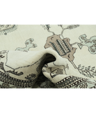 Moroccan 14'11'' X 16'1'' Hand-Knotted Wool Rug 14'11'' x 16'1'' (448 X 483) / Ivory / Grey