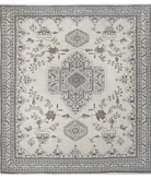 Moroccan 14'11'' X 16'1'' Hand-Knotted Wool Rug 14'11'' x 16'1'' (448 X 483) / Ivory / Grey