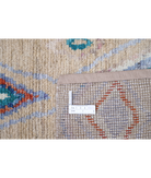 Hand Knotted Moroccan Wool Rug 2' 8" X 4' 11" 2' 8" X 4' 11" (81 X 150) / Taupe / Blue