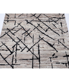 Hand Knotted Moroccan Wool Rug 4' 1" X 6' 0" 4' 1" X 6' 0" (124 X 183) / Brown / Brown