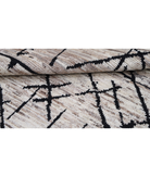 Hand Knotted Moroccan Wool Rug 4' 1" X 6' 0" 4' 1" X 6' 0" (124 X 183) / Brown / Brown