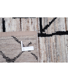 Hand Knotted Moroccan Wool Rug 4' 1" X 6' 0" 4' 1" X 6' 0" (124 X 183) / Brown / Brown