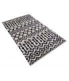 Hand Knotted Moroccan Wool Rug 3' 8" X 5' 10" 3' 8" X 5' 10" (112 X 178) / Brown / Brown
