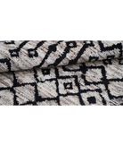 Hand Knotted Moroccan Wool Rug 3' 8" X 5' 10" 3' 8" X 5' 10" (112 X 178) / Brown / Brown