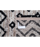 Hand Knotted Moroccan Wool Rug 3' 8" X 5' 10" 3' 8" X 5' 10" (112 X 178) / Brown / Brown