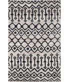 Hand Knotted Moroccan Wool Rug 3' 8" X 5' 10" 3' 8" X 5' 10" (112 X 178) / Brown / Brown