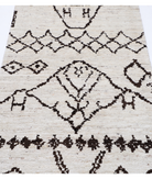 Hand Knotted Moroccan Wool Rug 2' 11" X 9' 9" 2' 11" X 9' 9" (89 X 297) / Ivory / Ivory