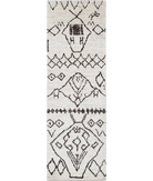 Hand Knotted Moroccan Wool Rug 2' 11" X 9' 9" 2' 11" X 9' 9" (89 X 297) / Ivory / Ivory