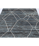 Hand Knotted Moroccan Wool Rug 5' 11" X 8' 9" 5' 11" X 8' 9" (180 X 267) / Grey / Grey