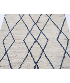 Hand Knotted Moroccan Wool Rug 3' 10" X 6' 0" 3' 10" X 6' 0" (117 X 183) / Ivory / Ivory