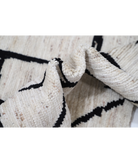 Hand Knotted Moroccan Wool Rug 5' 10" X 9' 4" 5' 10" X 9' 4" (178 X 284) / Ivory / Ivory