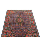 Moud 3'9'' X 5'1'' Hand-Knotted Wool Rug 3'9'' x 5'1'' (113 X 153) / Blue / Rust