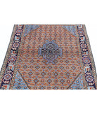 Moud 3'7'' X 4'10'' Hand-Knotted Wool Rug 3'7'' x 4'10'' (108 X 145) / Brown / Blue