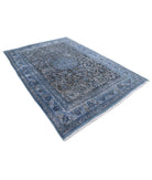 Vintage 6'5'' X 9'2'' Hand-Knotted Wool Rug 6'5'' x 9'2'' (193 X 275) / Blue / Blue